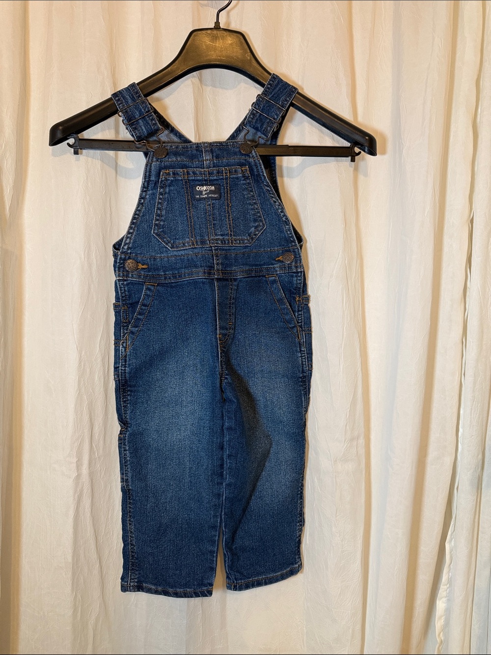 OshKosh B'gosh Dark Blue Denim Overalls